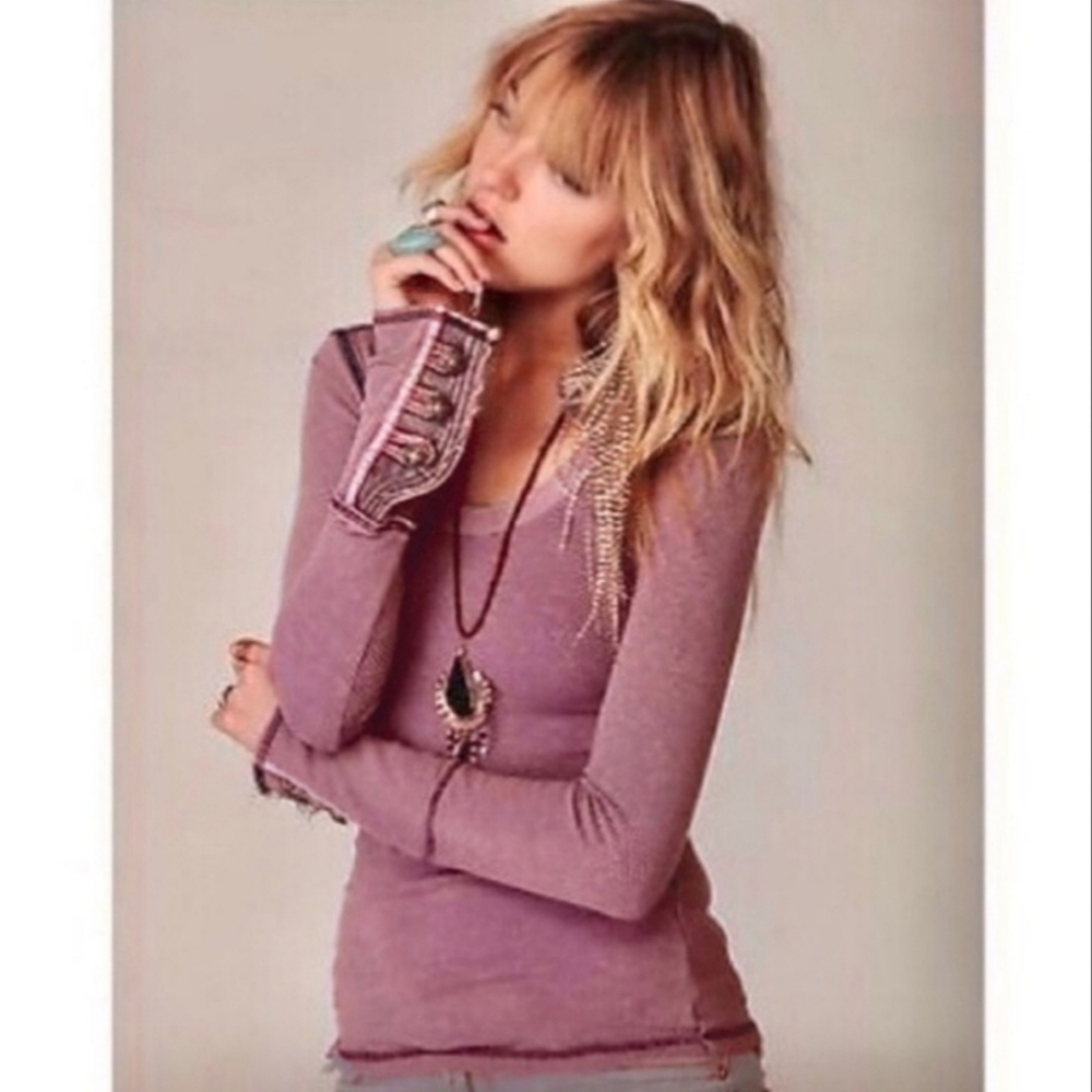🍒FREE PEOPLE🍒 MOTOR BUTTON THERMAL CUFF M